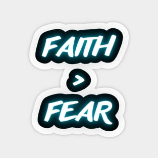 faith > fear Sticker